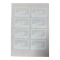 Tapes Mixtapes A4 Siebdruck offwhite - white
