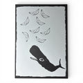 whale vs.ships A4 Kunstdruck