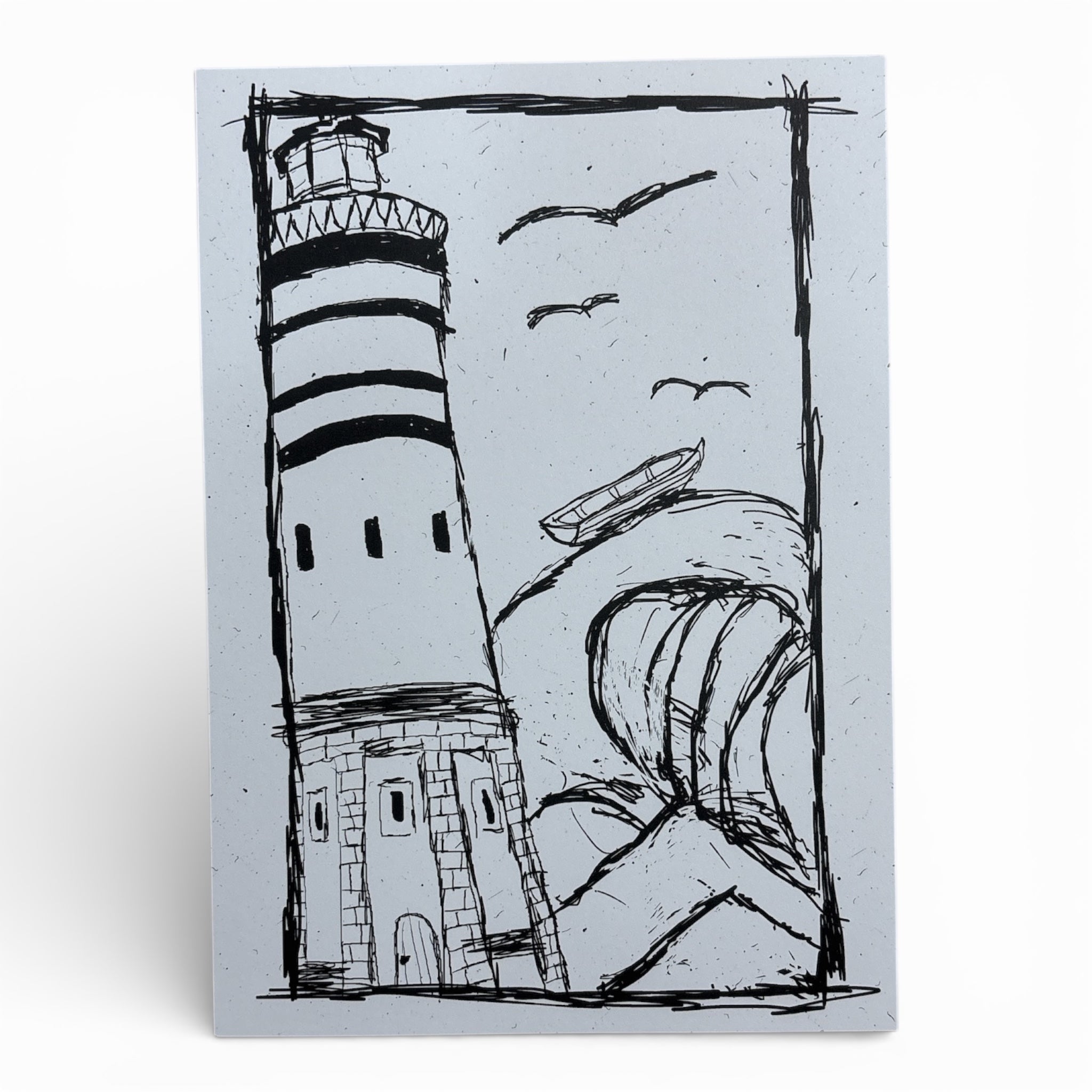 Leuchtturm A4 Kunstdruck