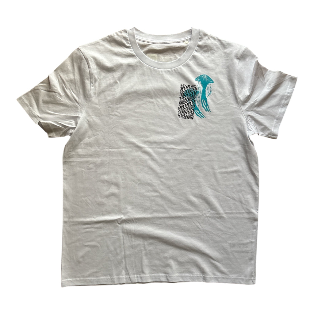 Quallen mit Logos Unisex T-Shirt white