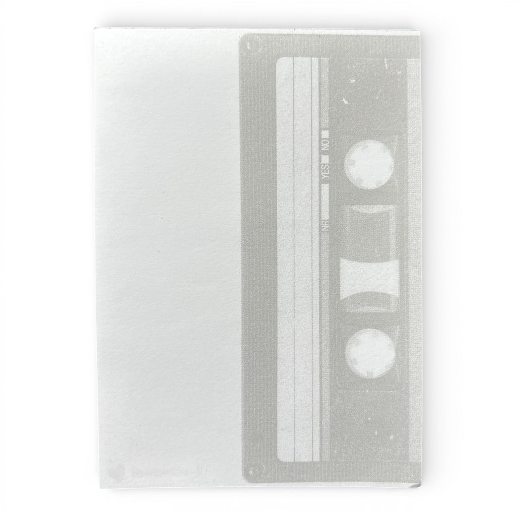 Notizblock Kassette DIN A6 – Nostalgischer Mixtape-Block | Retro Schreibblock