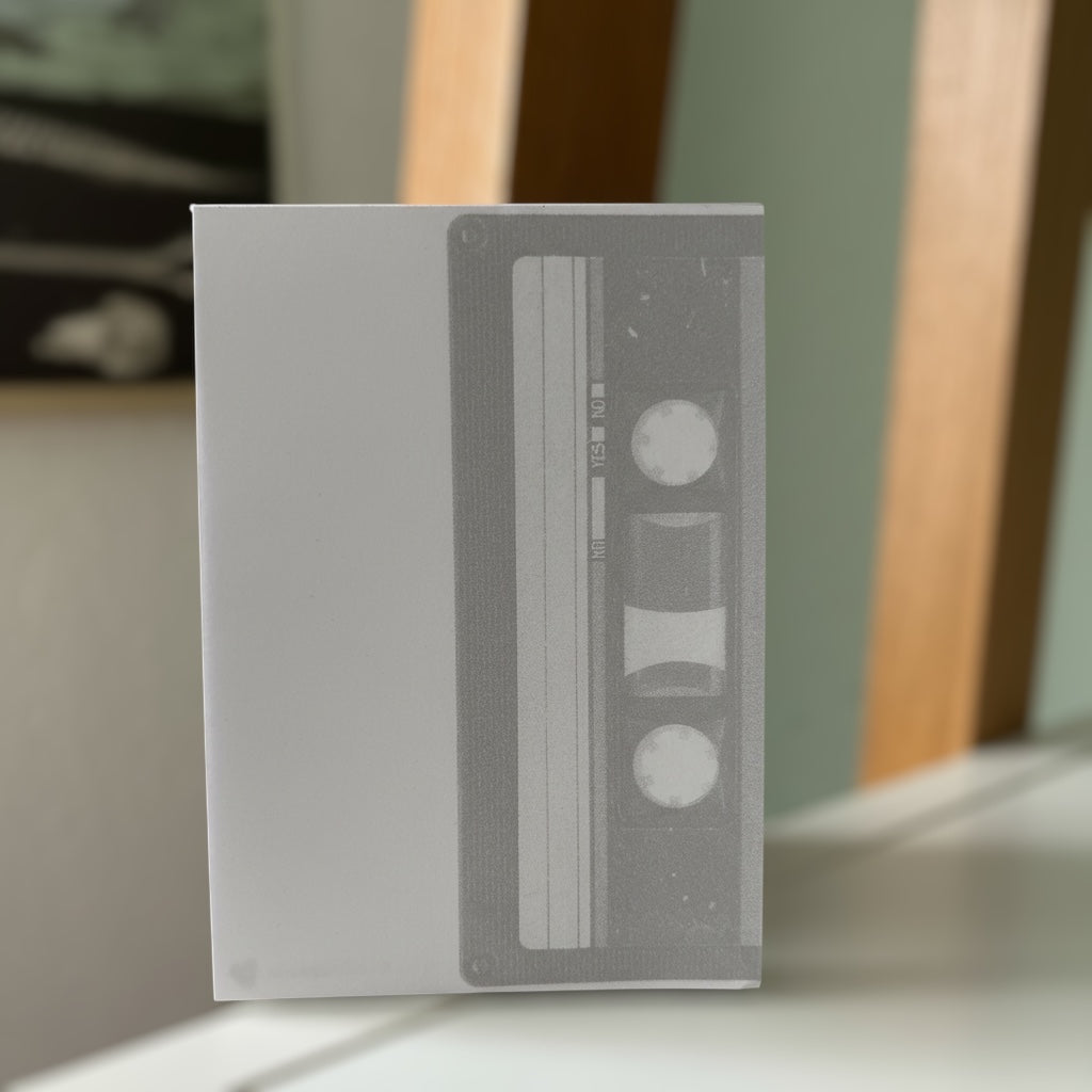 Notizblock Kassette DIN A6 – Nostalgischer Mixtape-Block | Retro Schreibblock
