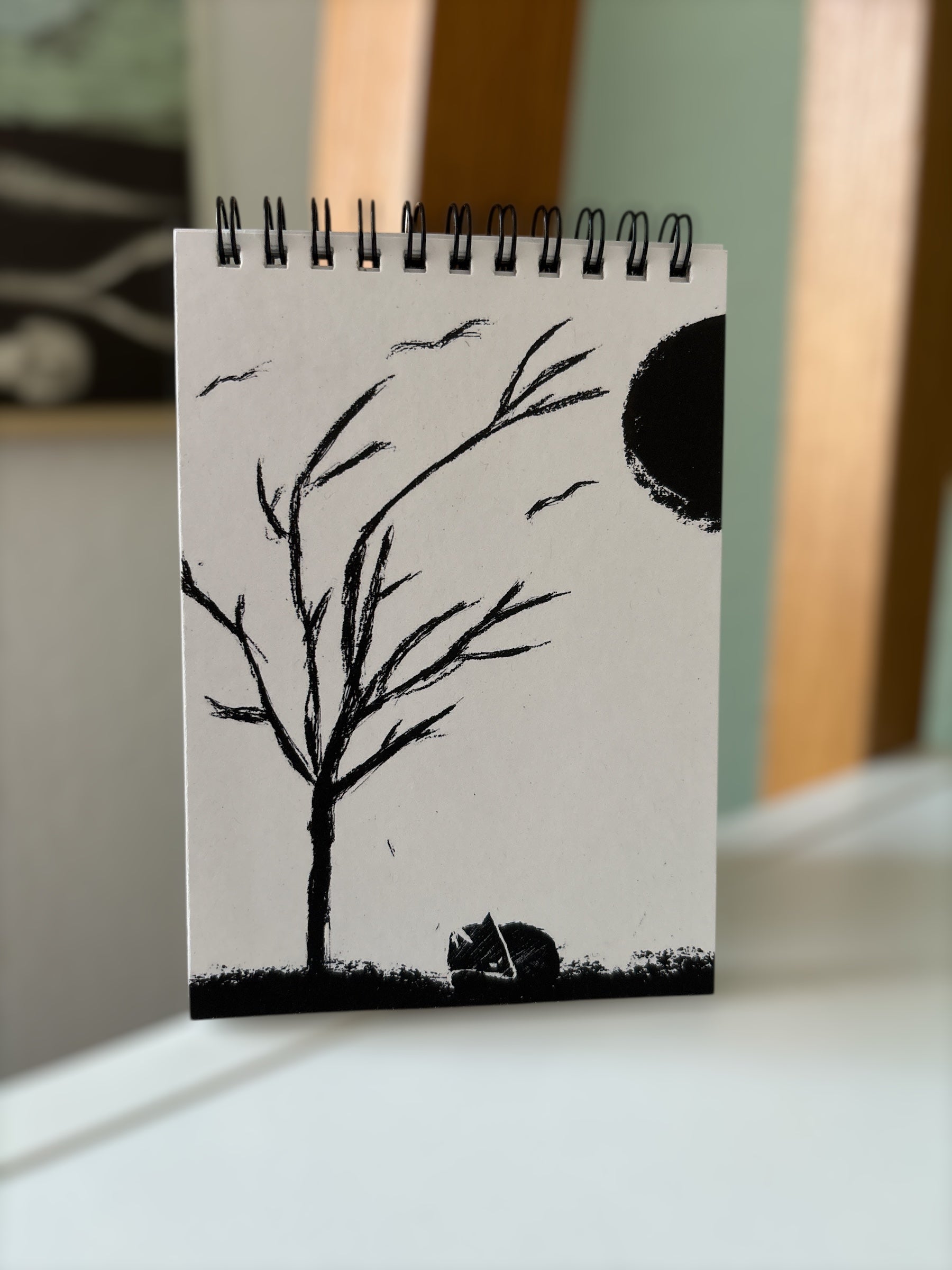Spiralblock „Fuchs im Wald“ – Notizblock Din A6