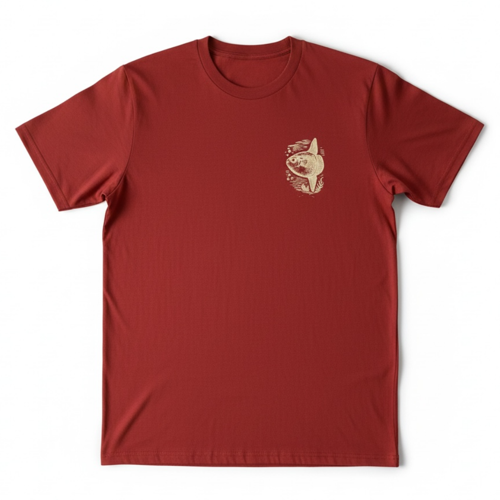 Mondfisch T-Shirt – Earthy Red | Unisex Shirt
