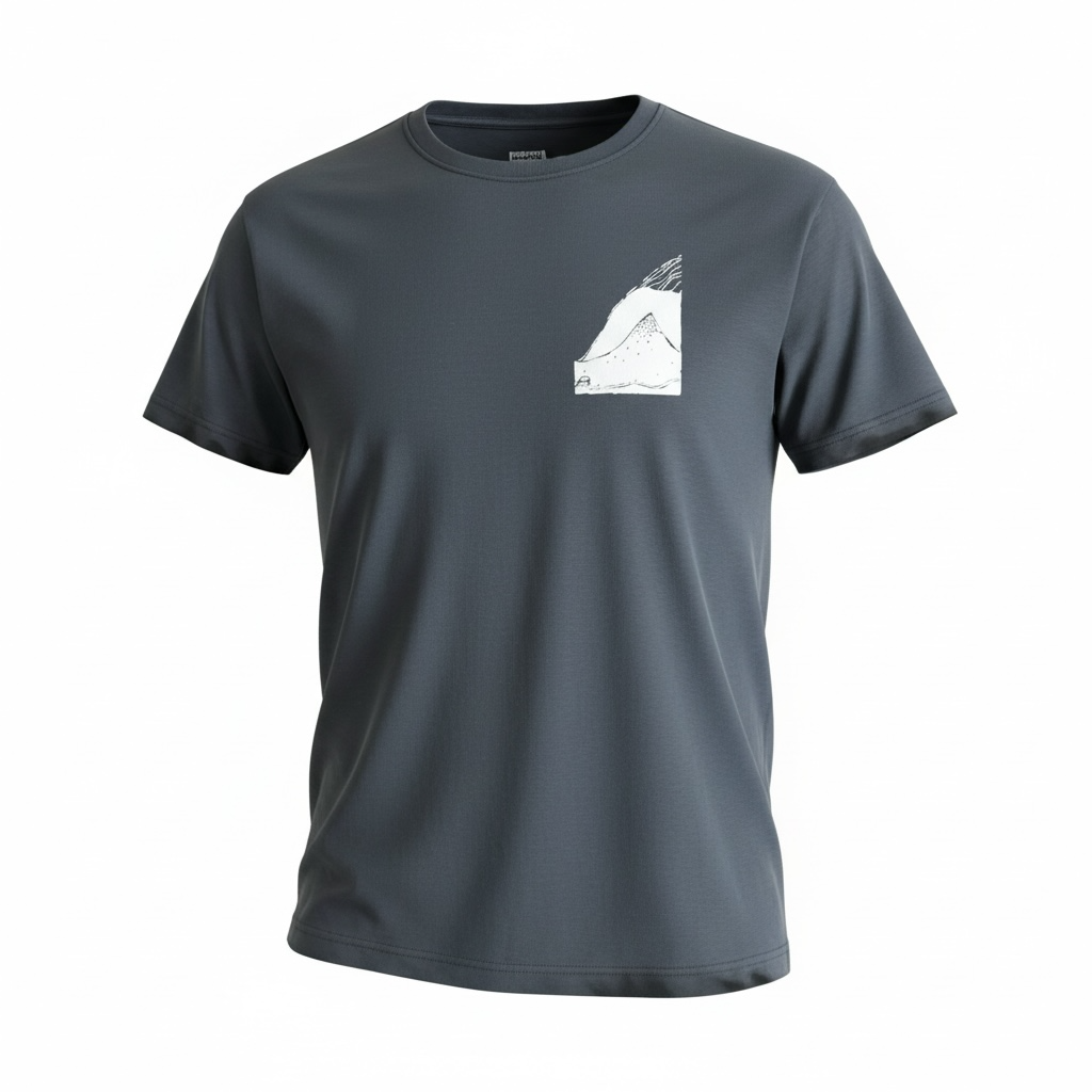 Bergpanorama T-Shirt – Berg & Wander Shirt | Blue Grey Unisex