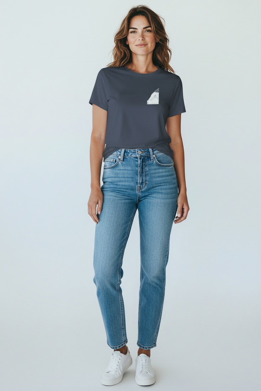 Bergpanorama T-Shirt – Berg & Wander Shirt | Blue Grey Unisex
