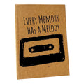 Every Memory Has a Melody – Handbedrucktes Notizbuch DIN A5 / A6, 120 Seiten liniert