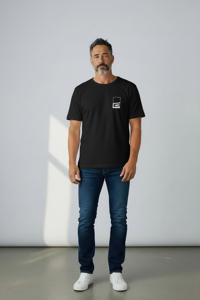 Tape Frame – Handbedrucktes Bio T-Shirt (Unisex)