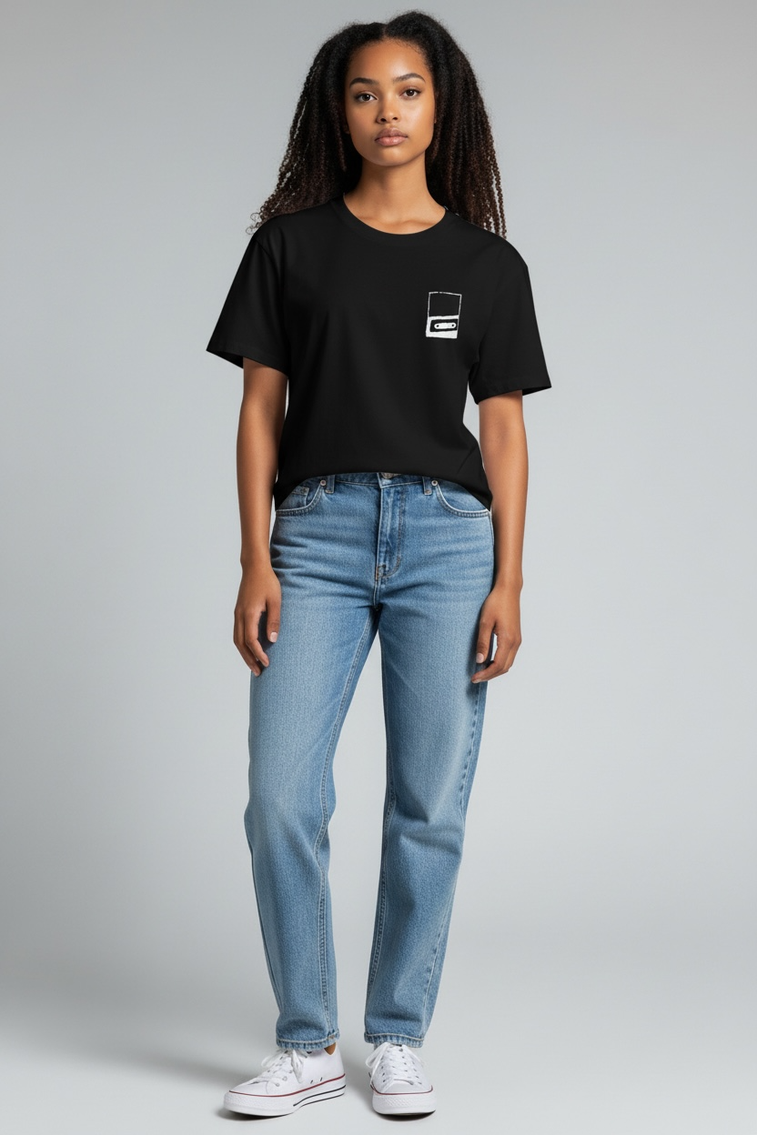 Tape Frame – Handbedrucktes Bio T-Shirt (Unisex)