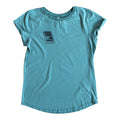 Kassettenrekorder Rolled Sleeve Damen T-Shirt - stone washed sage green