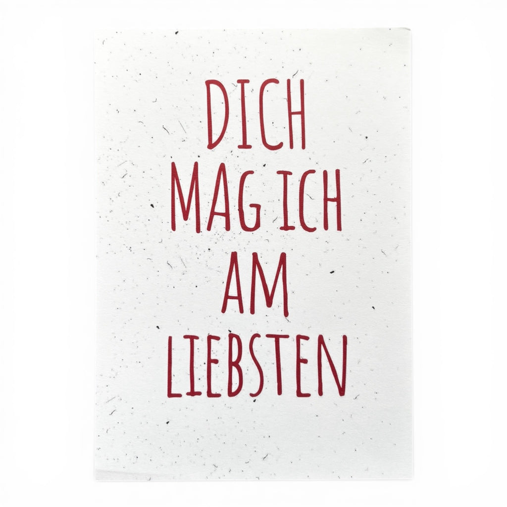 Postkarte „dich mag ich am liebsten"