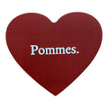 Pommes. Herz Sticker – Perfekter Aufkleber für alle Pommes-Liebhaber