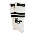 Handbedruckte „NO SMALL TALK“ Socken – fair, bio & mit Liebe im Atelier gefertigt Unisex