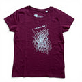 not disturbed Essential Damen T-Shirt Burgundy