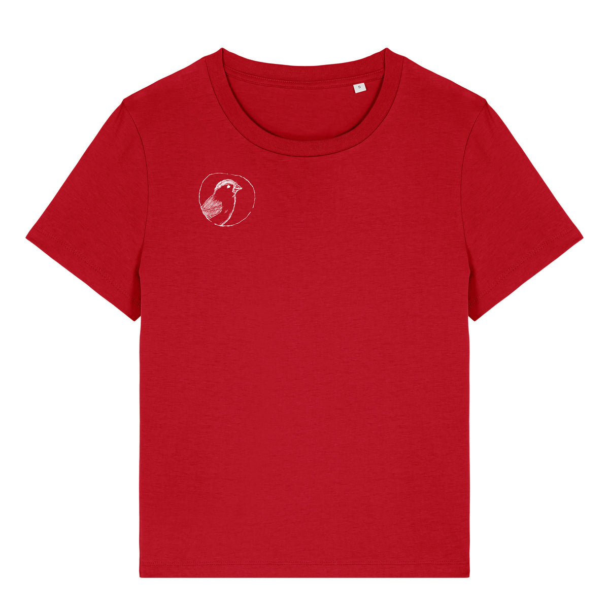 Der kleine Spatz Damen T-Shirt – Schwarz oder Passionate Red