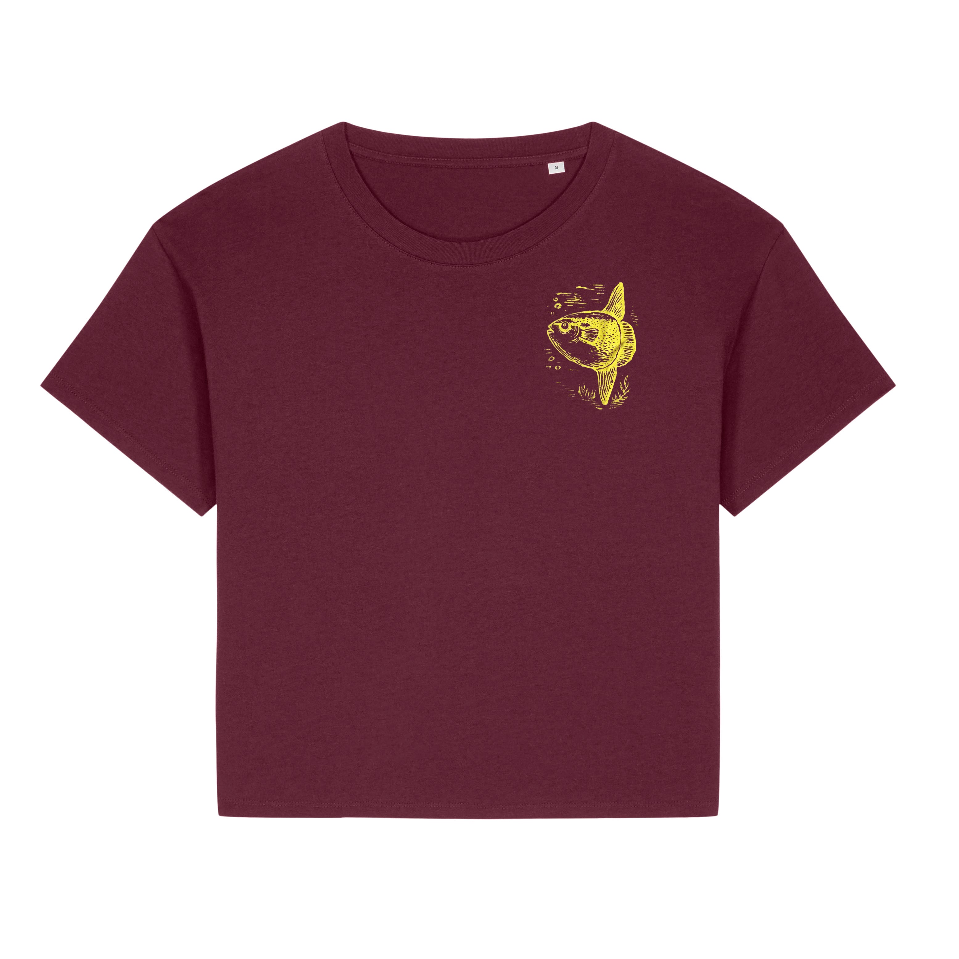 Mondfisch Relaxed Fit Damen T-Shirt aus Modal - Deep Plum