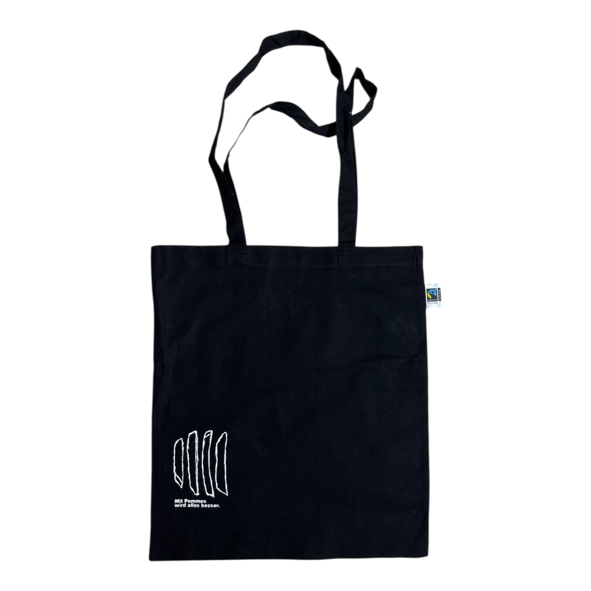 Mit Pommes wird alles besser Baumwolltasche
