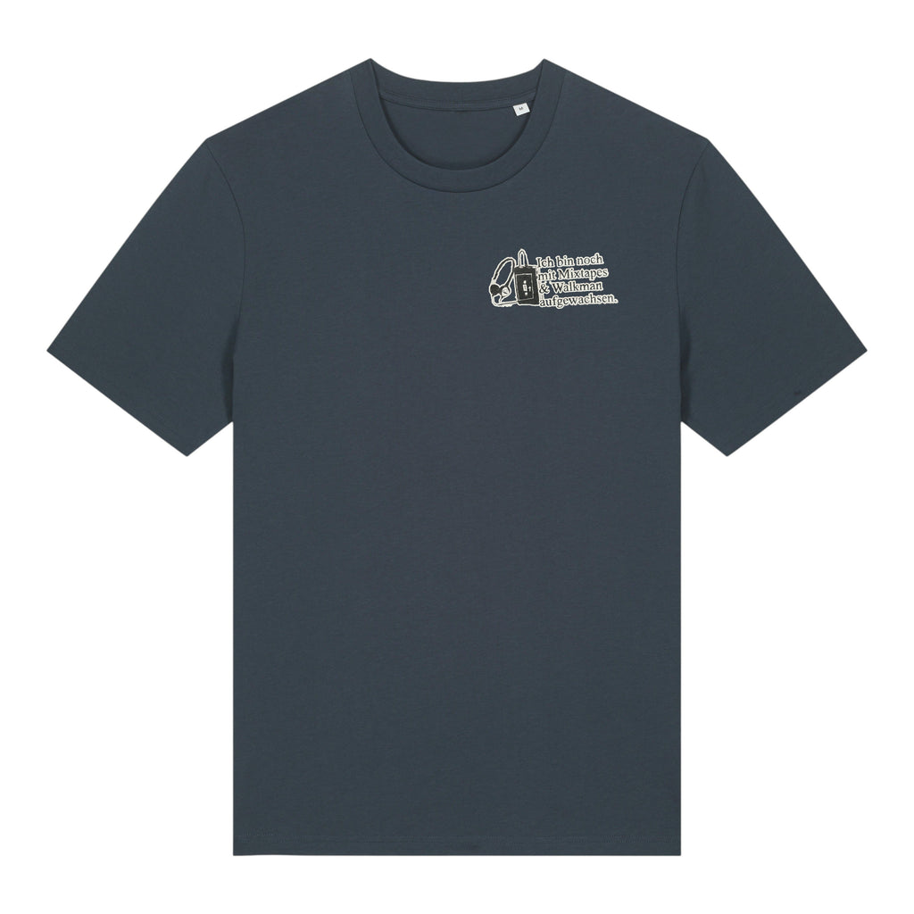 mit Mixtapes & Walkman aufgewachsen Unisex T-Shirt – India Ink Grey