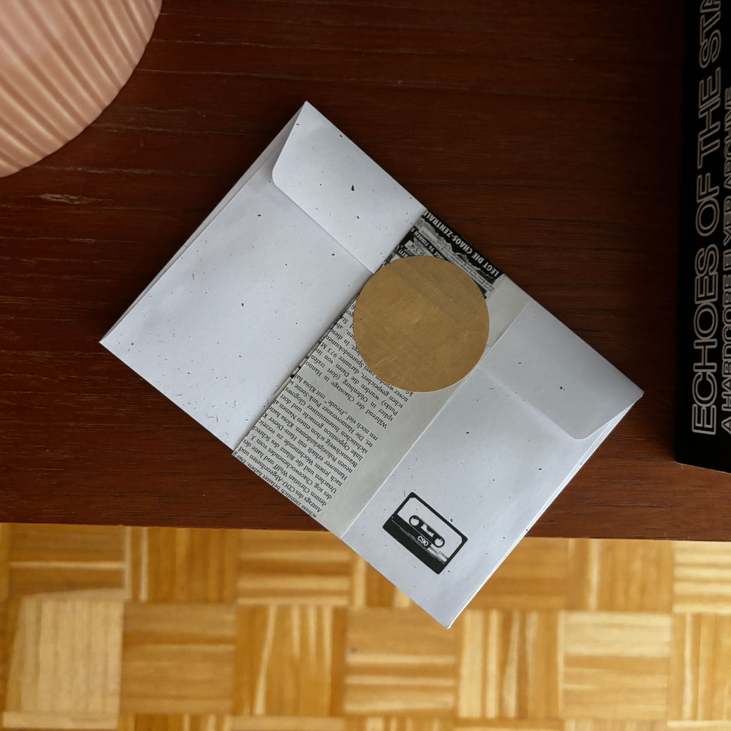 Briefumschläge C6 | 5er Set | Kassette C90 | Mit recycelter Banderole | PEFC-zertifiziert