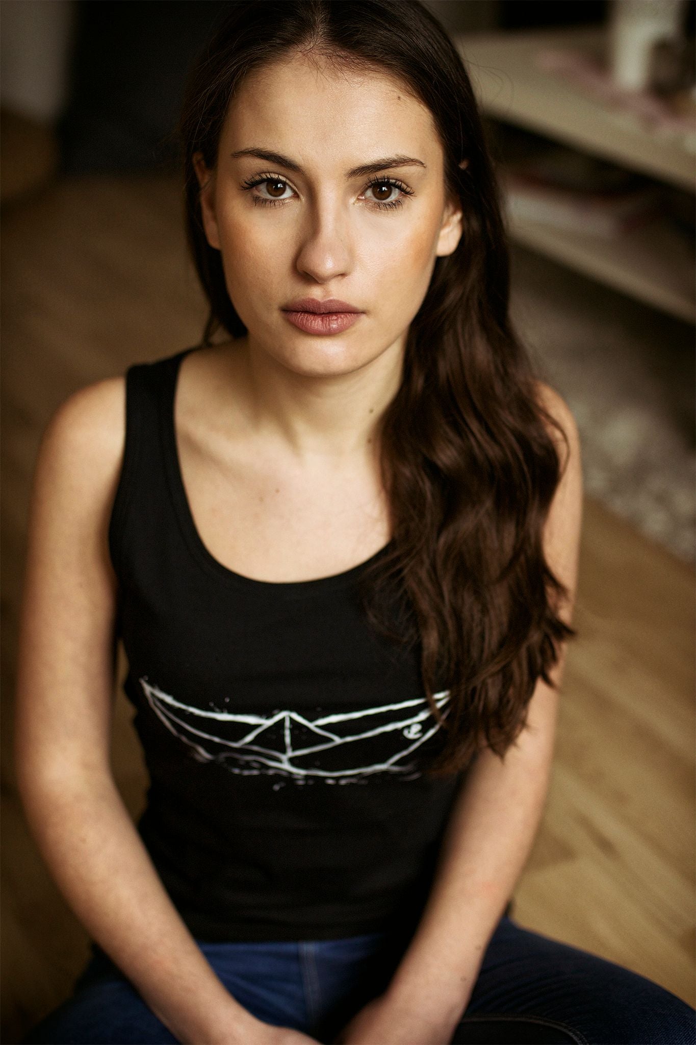 Klassisches Tanktop mit Paperboat-Print