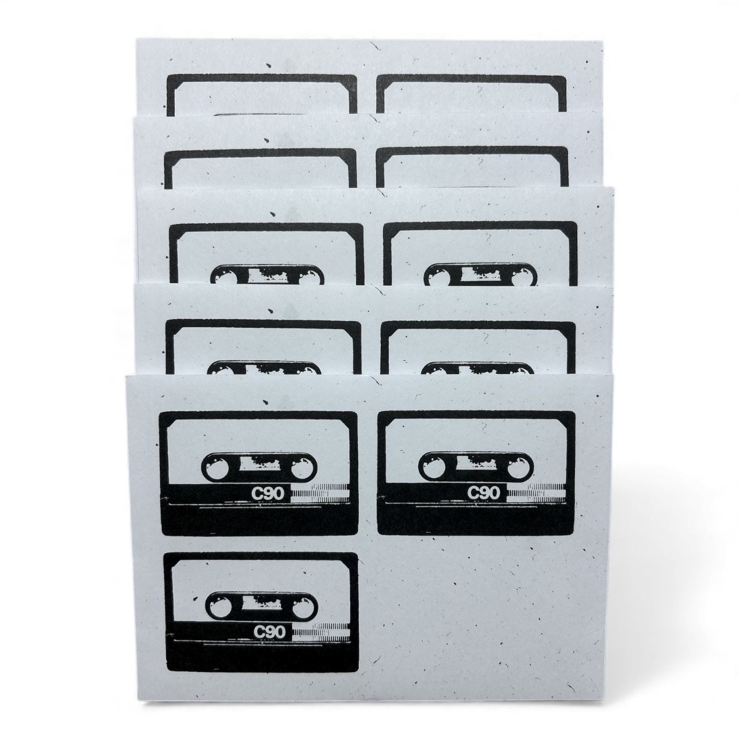 Briefumschläge C6 | 5er Set | Kassette C90 | Mit recycelter Banderole | PEFC-zertifiziert