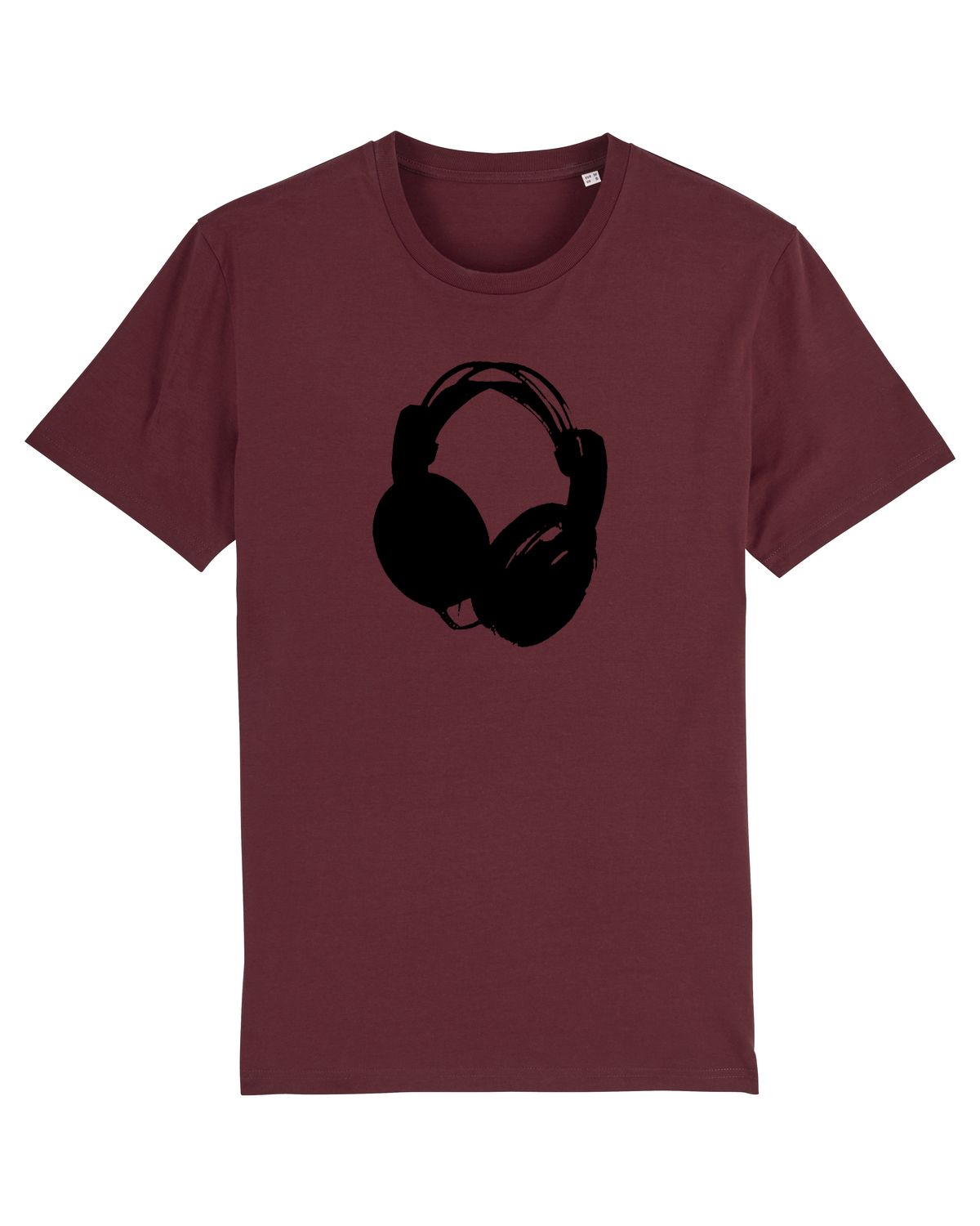 Kopfhörer Unisex T-Shirt - Weinrot